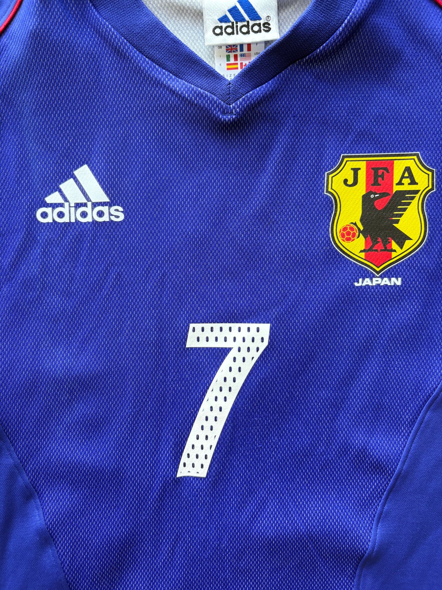 2002/04 Japan Home Shirt (M) - #7 NAKATA